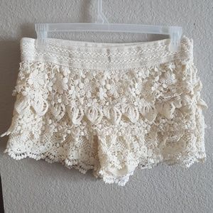💙 No Boundaries Ivory Lace Tap Shorts